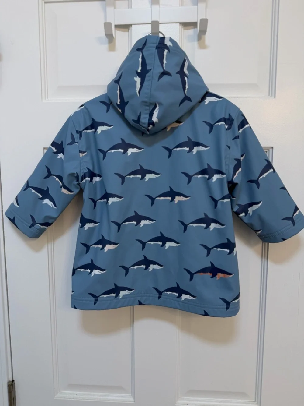 Hatley‎ Blue Shark Color Changing Print Rain Jacket